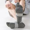 Dninmim 5 Pairs/Lot Men's Athletic Running Socks Anklelow Cut Sports Socks Breathable Socks For Women 3 gray9 2 Blue EU38-45 view 4