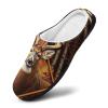 KUYT Camo Deer Women's Slipper Non Slip Comfortable Winter Warm Home House Shoes view 3