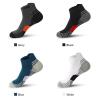 Dninmim 5 Pairs/Lot Men Cotton Short Sock Low-Cut Ankle Socks Breathable Casual Soft Sports Socks 5 Pairs dark gray EU38-45 US6-11 view 2