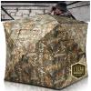 HUNTSEN Hunting Blind 270 See Through 3-4 Person Ground Blind Pop Up Deer Blind for Hunting with Carring Bag - Portable Durable Blind for Turkey and Deer Tent view 1