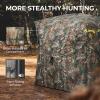 HUNTSEN Hunting Blind 270 See Through 3-4 Person Ground Blind Pop Up Deer Blind for Hunting with Carring Bag - Portable Durable Blind for Turkey and Deer Tent view 3