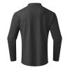 Mens Fashion Mock Turtleneck Long Sleeve Thermal Shirt Classic Vintage Tactical Military Solid Strech Slim Fit Pullover Undershirt Casual Fall Winter Outdoor Golf Sport Skiing Sweater Top Dark Gray view 2