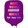 Custom Pickleballs Paddle Cover, Personalized with Any Picture Photo Text or Logo Rackets Cover Holder, Fits Most Paddle, 8.5"x11.5", MediumPurple view 1