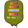 TUSANEII Custom Pickleballs Paddles Cover with Your Image Photo Text or Logo, Personalized Cover Paddle Case Rackets Cover Holder Sleeve Case Protector, Fits Most Paddle, Rackets, 8.5"x11.5", Olive view 1