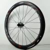 ZECHAO 700C Carbon Fiber Disc Brake Road Wheel Set,20/24H Circular Spokes Circle Height 38/50MM C Brake V Brake Bike Wheel 7-12 Speed 1700g (Color : Red, Size : 38mm) view 3