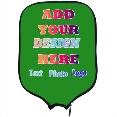 TUSANEII Customized Padded Pickleballs Protection Custom Pickleballs Paddles Cover, Personalized Paddle Covers Sleeves Fits Most Rackets, 8.5 x 11.5 inch, ForestGreen
