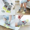 Pursuestar 2 Pairs Five Finger Toe Socks Athletic Running Breathable Mesh Dinosaur Socks for Kids Boys Girls 2-9 Years view 3