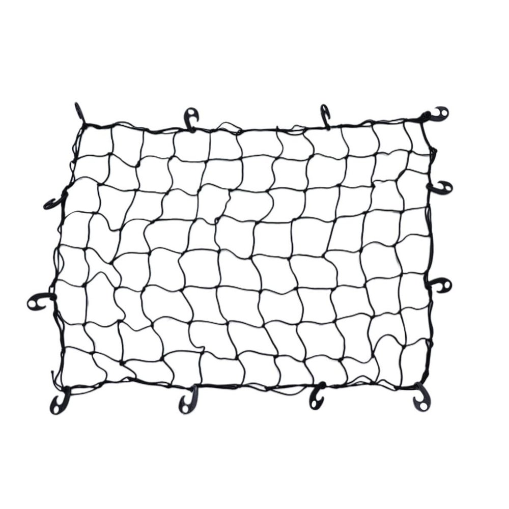 FAVOMOTO 1pc Car Roof Luggage Net Durable Black Safety Net for Car Roof Rack Elastic Storage for Suvs Trucks and Pickups Keeps and Organized