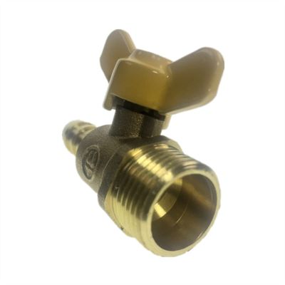 DubMag Lever Ball valves,Ball Valve,Pipe Valve 12mm Hose Barb x 1/2" BSP Male Thread Two Way Brass Ball Valve for Oil Water Air Grit Flap Disc (Color : Parent, Size : OneColor)