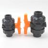 lever ball valves,ball valve,1pcs 20 25 32 40 50mm PVC Ball Valve Union Valve,Plastic Double Rotating Ball Valve Pipe Connector Plumbing Hose Fittings Slip Shut Valve (Size:Inner 40mm) (Si ( Color : I view 3