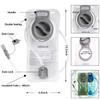 HEIKLN Hydration Bladder 2 Pack, Water Bladder for Hiking Backpack,Leak Proof Water Bladder Bag, BPA Free Military Water Storage Bladder,Hydration Pack for Hiking Climbing Cycling Running Camping view 2