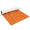 1200x2000x6mm EVA Foam Orange With White Line Teak Sheet Synthetic Boat Decking Floor Pad view 1