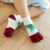 Pursuestar 2 Pairs Five Finger Toe Socks Athletic Running Breathable Mesh Dinosaur Socks for Kids Boys Girls 2-9 Years view 3