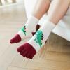 Pursuestar 2 Pairs Five Finger Toe Socks Athletic Running Breathable Mesh Dinosaur Socks for Kids Boys Girls 2-9 Years view 4