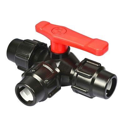 lever ball valves,ball valve,Three-Way Pipe Valve,Internal Diameter 20/25/32/40/50/63mm T-Type Valve Connector,Three-Way Fast Connection Plastic Valve Switch (Color:Blue,Size:63mm) (Color ( Color : 32