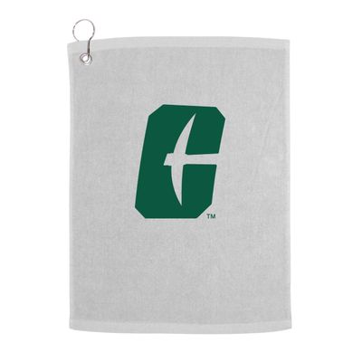 Sport Your Gear UNC Charlotte 49ers Prime Logo Golf Bag Towel with Grommet White