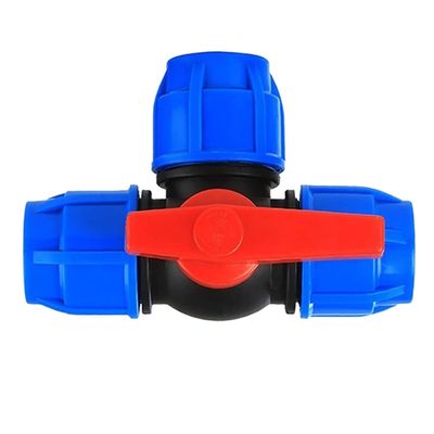 lever ball valves,ball valve,1PCS Ball Valve,1/2" 3/4" 1" 2" Three-Way Plastic Ball Valve,T-Type PE Quick Connect Pipe Quick Connector 20/25/32/40/50/63mm (Color:Blue,Size:25mm) (Color : B ( Color : 2