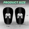 MediCaptain MiniGuards - Mini Shin Guards for Soccer Players - Tiny Shin Pads for Men, Women, Teens - Miniature Shin Guards 3.9 x 2.4 inch - Perfect for High Level Soccer Athletes (Black) view 2