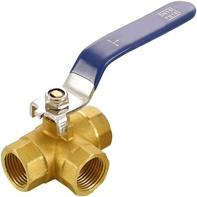 lever ball valves,ball valve,1/4" 3/8" 1/2" 3/4" 1" BSP Female Thread T-Port Three Way Connector Adapter for Water Oil Air Gas,1PCS (Color:1") (Color : 108) (Color : 108) ( Color : Parent , Size : 108