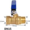 lever ball valves,ball valve,Brass Small Ball Valve 1/8" 1/4'' 3/8'' 1/2'' Female/Male Thread Brass Valve Connector Joint Copper Pipe Fitting Coupler Adapter,2pcs (Size:DN8F*M) (Size : DN2 ( Color : D view 2