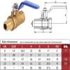 lever ball valves,ball valve,Brass Small Ball Valve 1/8" 1/4'' 3/8'' 1/2'' Female/Male Thread Brass Valve Connector Joint Copper Pipe Fitting Coupler Adapter,2pcs (Size:DN8F*M) (Size : DN2 ( Color : D view 3