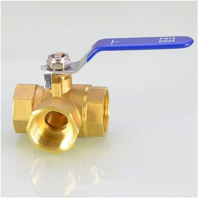 lever ball valves,ball valve,1/4" 3/8" 1/2" 3/4" 1" BSP Female Thread T-Port Three Way Connector Adapter for Water Oil Air Gas,1PCS (Color:1") (Color : 108) (Color : 108) ( Color : 44928 , Size : 4492