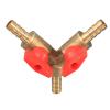 DubMag Lever Ball valves,Ball Valve,Pipe Valve 5/16 Inch Brass Y Shape 3 Way Shut Off Ball Valve Fitting Grit Flap Disc (Color : Parent, Size : OneColor) view 3