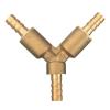 DubMag Lever Ball valves,Ball Valve,Pipe Valve 5/16 Inch Brass Y Shape 3 Way Shut Off Ball Valve Fitting Grit Flap Disc (Color : Parent, Size : OneColor) view 4