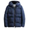 JEShifangjiusu Men'S Cotton Hiking Puffer Jacket Hoodie Waterproof Winter Parka Jacket Warm Thicken Ski Coat With Hood (3X-Large,Blue)