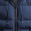 JEShifangjiusu Men'S Cotton Hiking Puffer Jacket Hoodie Waterproof Winter Parka Jacket Warm Thicken Ski Coat With Hood (3X-Large,Blue) view 4