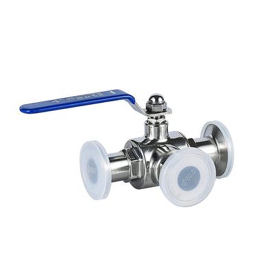 lever ball valves,ball valve,Stainless Steel Quick-fit Three-Way Ball Valve,T-Type L-Type 3/4" 1" 2" DN20 25 32 40 50 Sanitary Manual Clamp Type Quick Opening Ball Valve (Color:DN50) (Colo ( Color : D