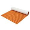 1200x2000x6mm EVA Foam Sheet Orange with Black Line Teak Synthetic Boat Decking Pad view 1