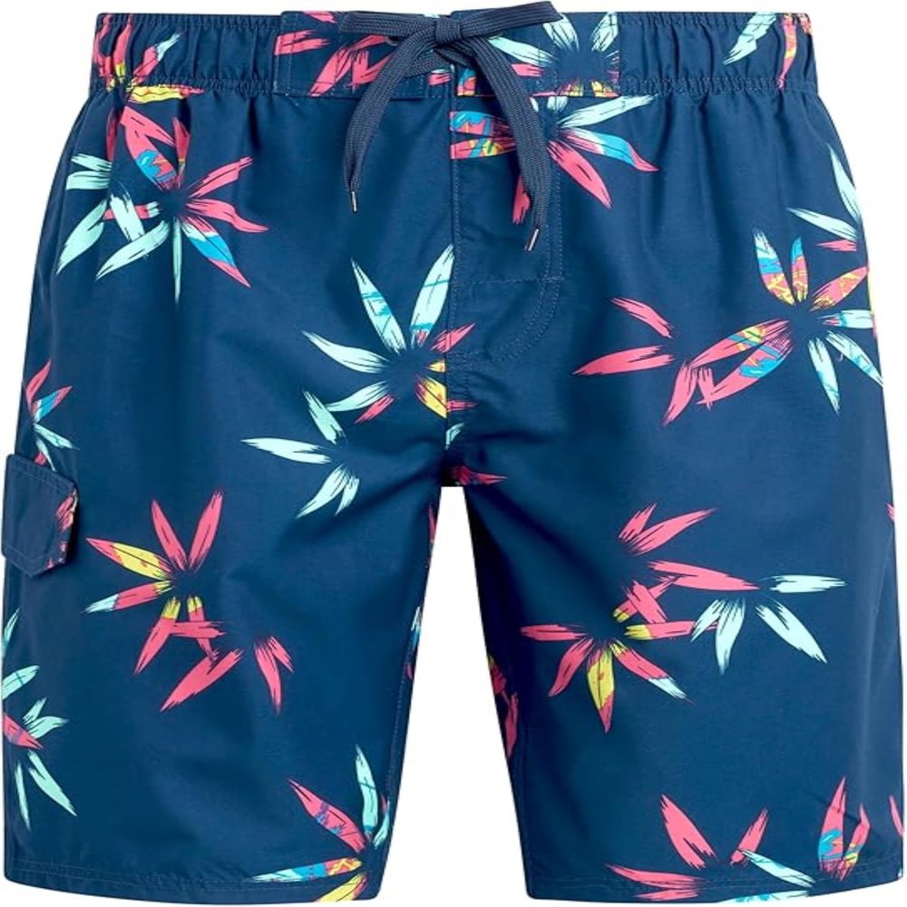 Kanu Surf Mens, Wade Mens Swim Trunks Quick-Dry Swim Shorts Men, 5.5  9 Inch Inseam (Regular & Extended Sizes), Reef Navy, X-Large