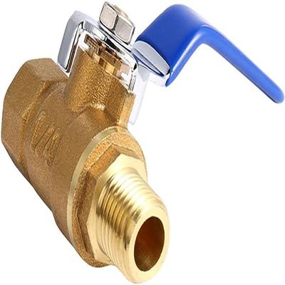 lever ball valves,ball valve,Brass Small Ball Valve 1/8" 1/4'' 3/8'' 1/2'' Female/Male Thread Brass Valve Connector Joint Copper Pipe Fitting Coupler Adapter,2pcs (Size:DN8F*M) (Size : DN2 ( Color : D