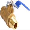 lever ball valves,ball valve,Brass Small Ball Valve 1/8" 1/4'' 3/8'' 1/2'' Female/Male Thread Brass Valve Connector Joint Copper Pipe Fitting Coupler Adapter,2pcs (Size:DN8F*M) (Size : DN2 ( Color : D view 1