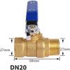 lever ball valves,ball valve,Brass Small Ball Valve 1/8" 1/4'' 3/8'' 1/2'' Female/Male Thread Brass Valve Connector Joint Copper Pipe Fitting Coupler Adapter,2pcs (Size:DN8F*M) (Size : DN2 ( Color : D view 2