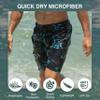 Kanu Surf Mens, Wade Mens Swim Trunks Quick-Dry Swim Shorts Men, 5.5  9 Inch Inseam (Regular & Extended Sizes), Reef Black, 2X view 3
