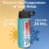 Personalized Insulated Stainless Steel Water Bottle 18 oz Flip Top Lid view 4