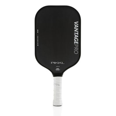 PIKKL VantagePro Carbon Fiber Pickleball Paddle (Black, 14 mm)