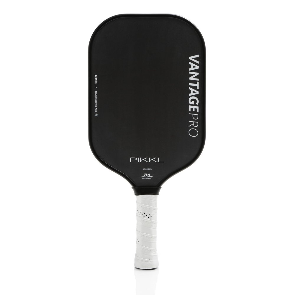 PIKKL VantagePro Carbon Fiber Pickleball Paddle (Black, 14 mm)