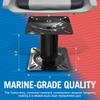 Boat Seat Pedestal Fixed Height 6.8 Inch, 7x7 Base Plate for Jon Bass and Fishing Boats, Black Powder Coated Seat Post Mount - Better Boat view 4