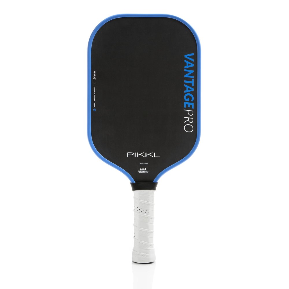 PIKKL VantagePro Carbon Fiber Pickleball Paddle (Blue, 14 mm)