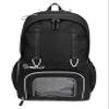 RIP-IT Women's Essentials Volleyball Backpack 2.0 - Mesh Ball Bag Included - Equipment Bag with Separate Shoe Compartment - Black view 1