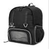 RIP-IT Women's Essentials Volleyball Backpack 2.0 - Mesh Ball Bag Included - Equipment Bag with Separate Shoe Compartment - Black view 3