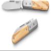 LionSTEEL Barlow Traditional Gentlemens Folding Pocket Knife, Collector Quality Folder for EDC, Titanium Bolsters, M390 Steel, Made in Italy (Roundhead, Olive Inlay) view 1