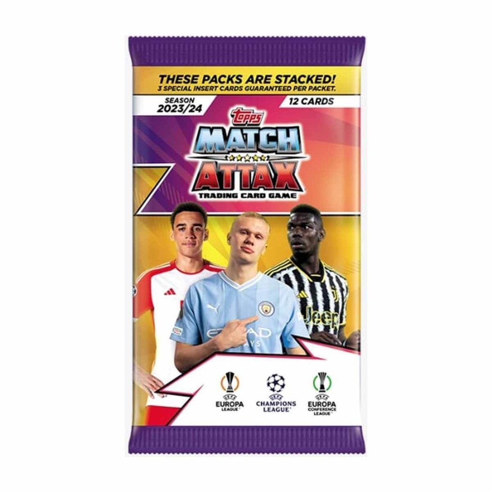 2023-24 Topps Match Attax UEFA Champions League Cards Packet (12 Cards Each), UCLMA23-2301
