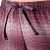 Wrangler Women's Jersey Top and Flannel Pant Sleep Pajama Set, Wine/Ombre Plaid, 3X view 4