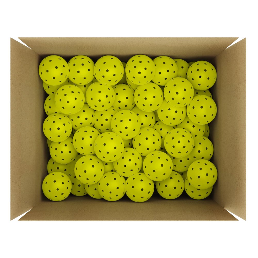 Great Call Athletics | Outdoor Pickleballs USA Pickleball Approved Official 40 Hole Balls Pickle Sports Balls Tournament Pack (100 Pack, Yellow)