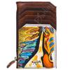 Ameran Darling Women's Card Holder Hnad Painted Full Grain Genuine Leather Handbag and Ladies Purse view 1