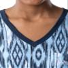 Wrangler Women's Short Sleeve V-Neck Sleepshirt, Textured Geo, Medium view 3